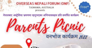 नेपाली अभिभावकका लागि भेटघाट तथा मनोरन्जनको अवसर:  तास्मानियाव्यापी वनभोज कार्यक्रम